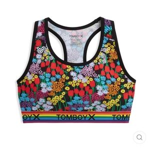 TomboyX - Softbra and 6 inch boxer brief in Ditsy Floral